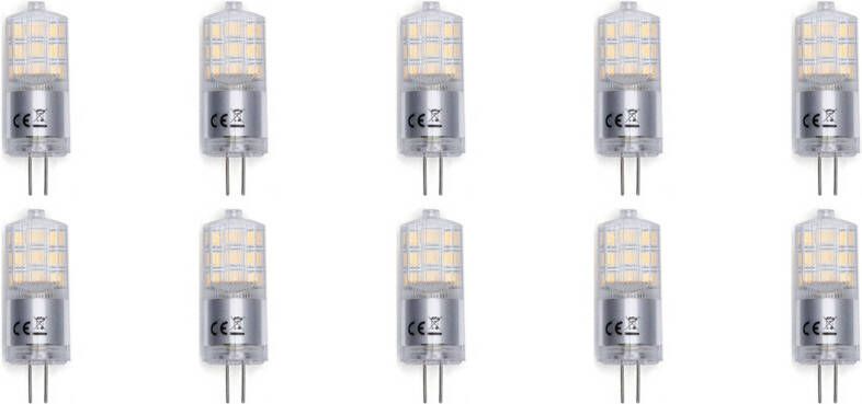 BES LED Lamp 10 Pack Aigi G4 Fitting 3W Helder Koud Wit 6500K Vervangt 25W