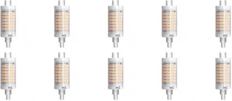 BES LED Lamp 10 Pack Aigi R7S Fitting 7W Helder Koud Wit 6500K