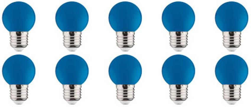 BES LED Lamp 10 Pack Romba Blauw Gekleurd E27 Fitting 1W