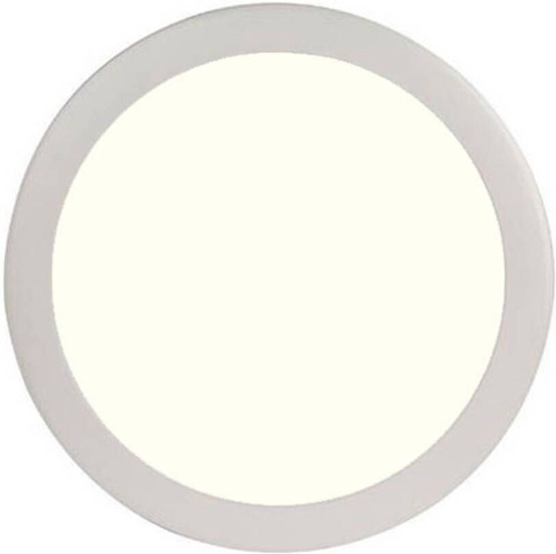 BES LED Paneel Slim Ø30 Natuurlijk Wit 4200K 24W Inbouw Rond Mat Wit Flikkervrij