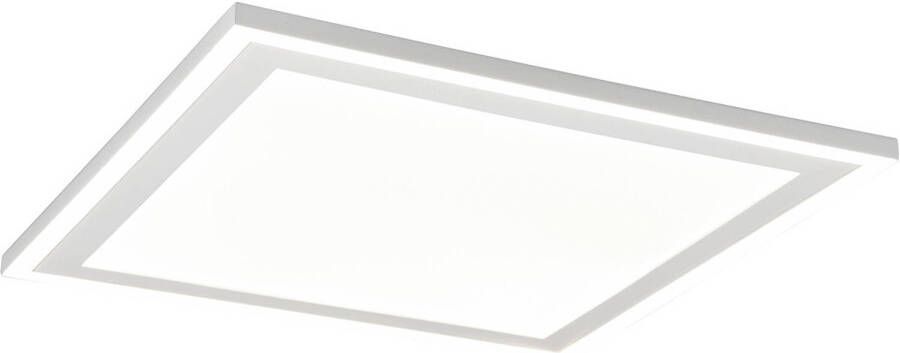 BES LED Plafondlamp Plafondverlichting Trion Coman 29W Natuurlijk Wit 4000K Vierkant Mat Wit Kunststof