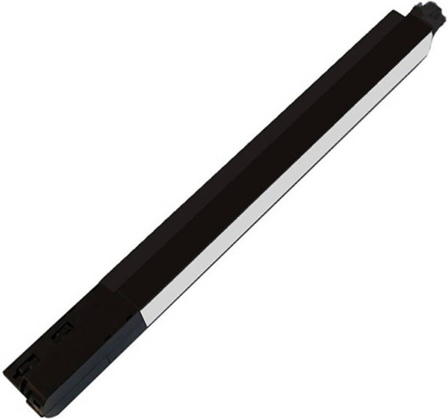 BES LED Railverlichting Balk 20w 1 Fase Warm Wit 3000k Mat Zwart Aluminium 40cm Osram Leds