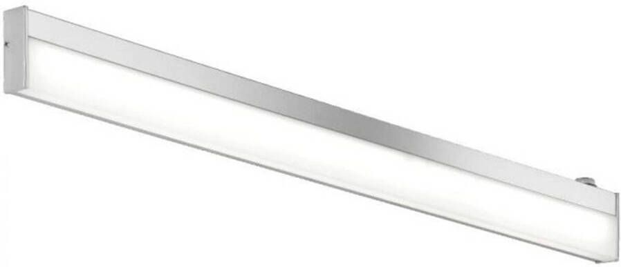 BES LED Spiegelverlichting Trion Nalina 9W Spatwaterdicht IP44 Warm Wit 3000K Glans Chroom Aluminium OSRAM