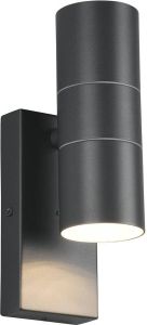 BES LED Tuinverlichting Met Dag En Nacht Sensor Buitenlamp Trion Lorida Up And Down Gu10 Fitting Spatwaterdicht Ip44
