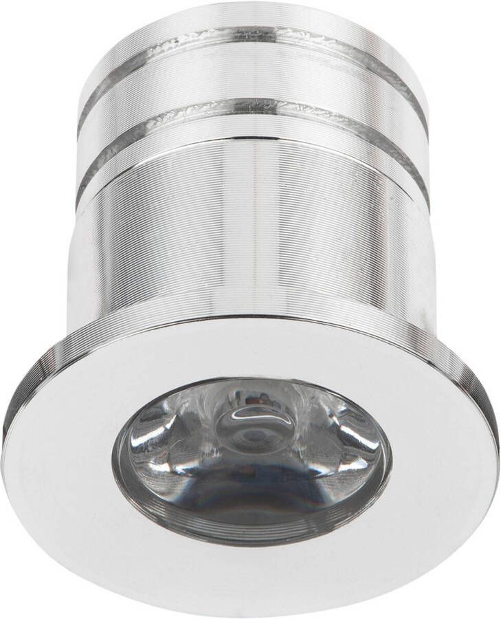Velvalux LED Veranda Spot Verlichting 3W Natuurlijk Wit 4000K Inbouw Rond Mat Zilver Aluminium Ø31mm