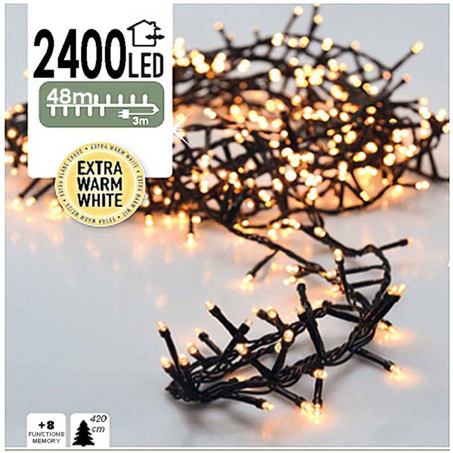 Decorative Lighting DecorativeLighting Micro Cluster 2400 LED&apos;s 48 meter extra warm wit