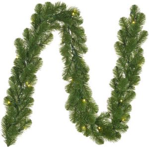 Black Box Groene dennenslinger met 20 LED lampjes 270 cm Kerstslingers