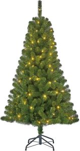 Black Box Groene led verlichte kerstboom kunstboom 120 cm Kunstkerstboom