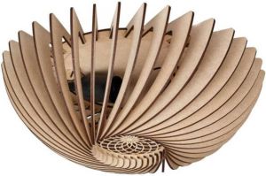 Blij design Plafondlamp Orb Ø 36 Cm Naturel