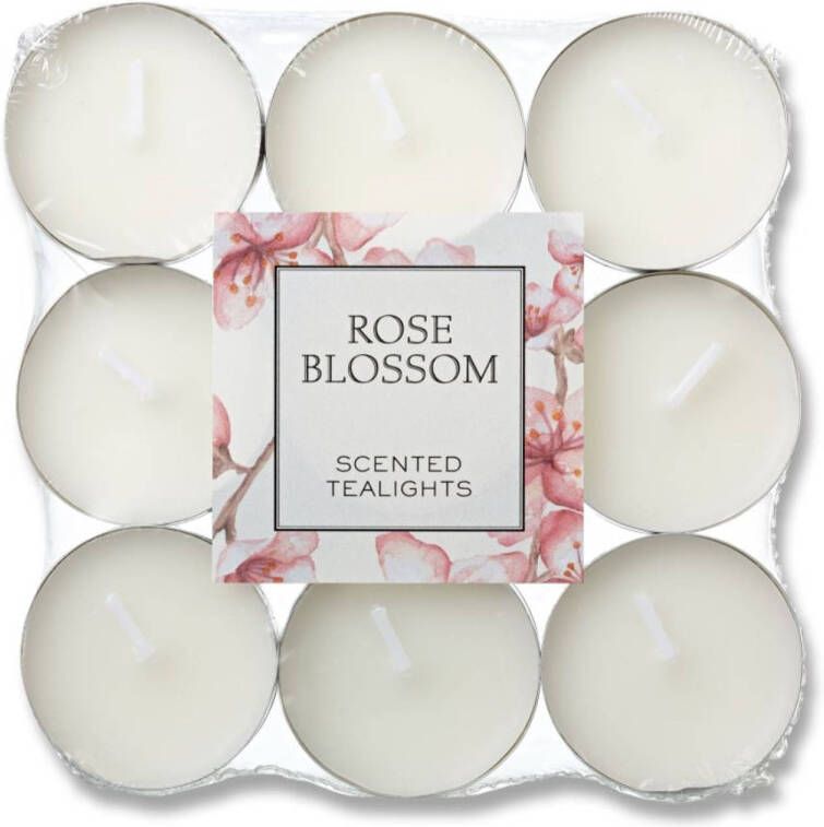 Blokker geurtheelichten Rose Blossom 18 stuks