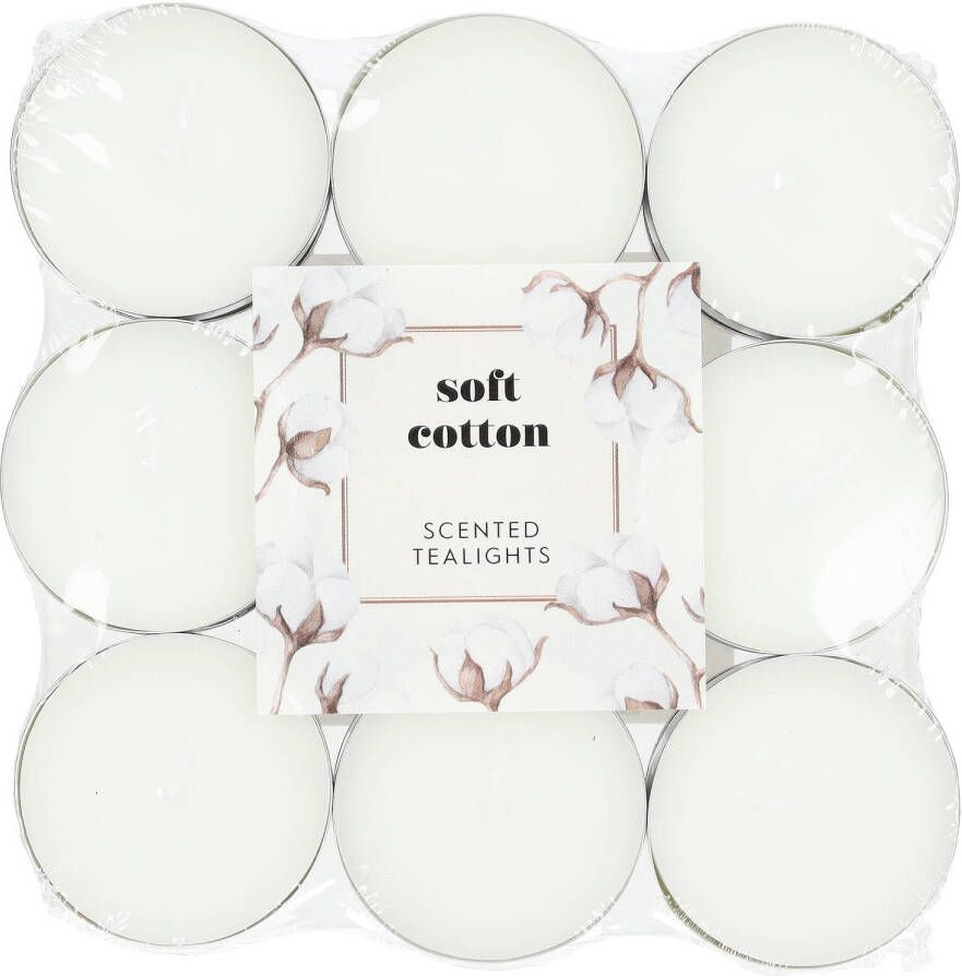 Blokker geurtheelichten Soft Cotton 18 stuks