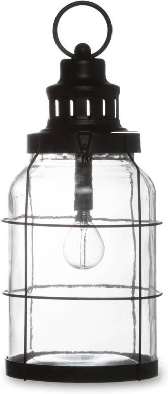 Blokker lantaarn Lexington LED 40 5 cm zwart