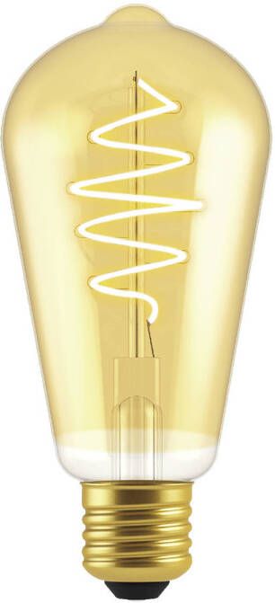 Blokker LED bulb ST64 4.9W E27 spiraal goud Dimbaar