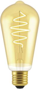 Blokker LED bulb ST64 4.9W E27 spiraal goud Dimbaar