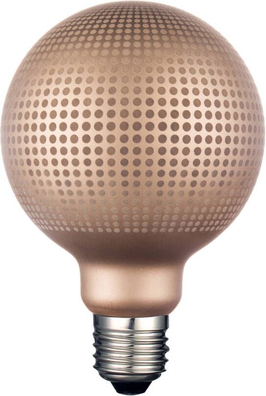 Blokker LED Globe G95 4 watt E27 Dots Goud Dimbaar