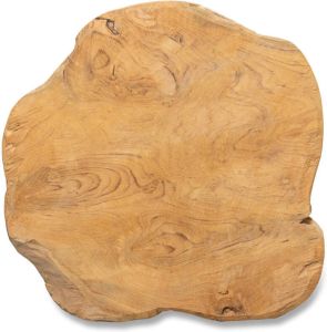 Blokker plateau 24 cm teak hout