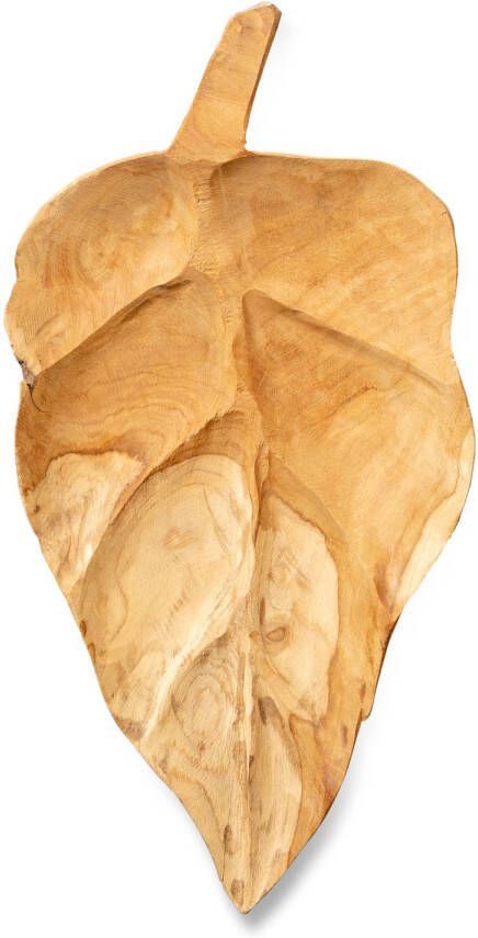 Blokker plateau schaal 38x20 cm teak hout