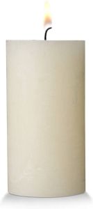 Blokker rustieke cilinderkaars crème 7x13 cm