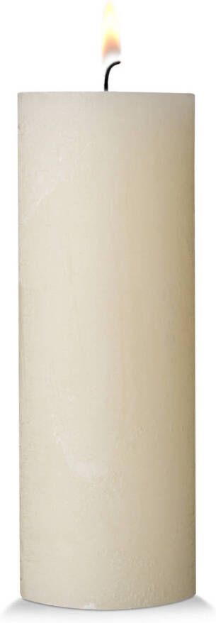 Blokker rustieke cilinderkaars crème 7x19 cm