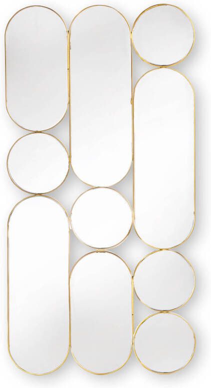 Blokker spiegel Gatsby goud 33x62cm