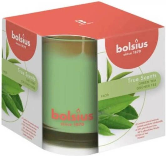 Bolsius Geurglas 95 95 True Scents Green Tea