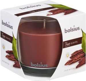 Bolsius 2 stuks Geurglas 95 95 True Scents Oud Wood