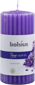 Bolsius Geurkaars True Scents Lavendel 12 Cm Wax Paars