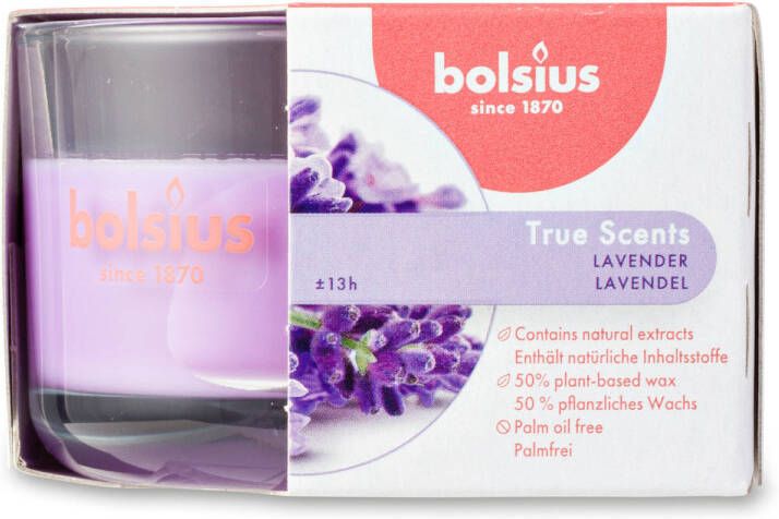 Bolsius geurkaars True Scents Lavendel 8 cm
