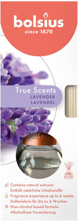 Bolsius geurverspreider True Scents Lavendel 45 ml