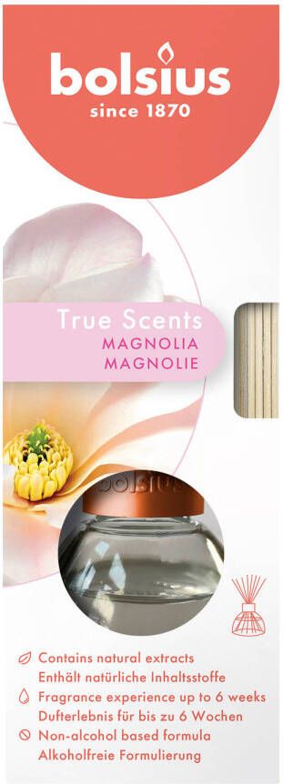 Bolsius geurverspreider True Scents Magnolia 45 ml
