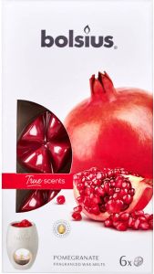 Bolsius Geurwax True Scents Pomegranate Wax Rood 6 Stuks