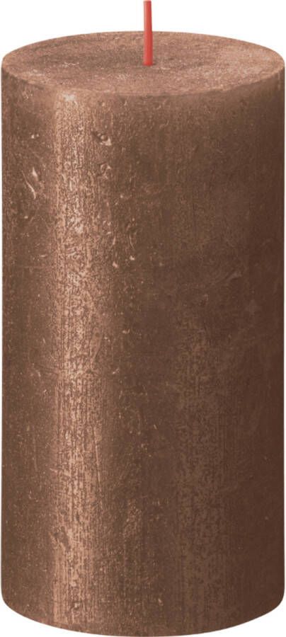 Bolsius Stompkaars Shimmer Copper Ø68 mm Hoogte 13 cm Koper 60 Branduren