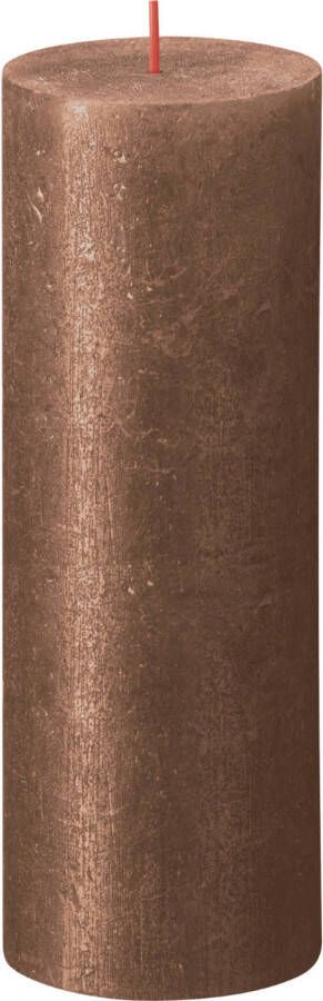 Bolsius Stompkaars Shimmer Copper Ø68 mm Hoogte 19 cm Koper 85 Branduren