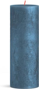Bolsius Stompkaars Shimmer Blue Ø68 mm Hoogte 19 cm Blauw 85 Branduren