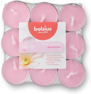 Bolsius Theelichten True Scents Magnolia 18 Stuks