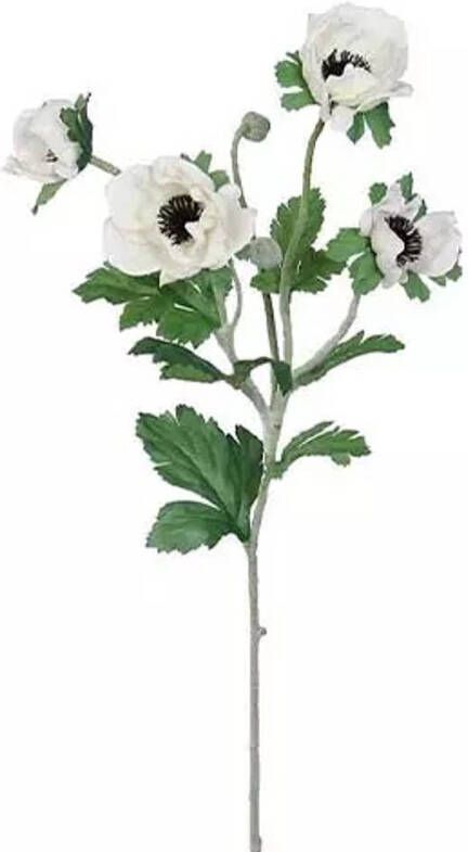 Buitengewoon de Boet Anemone Tak Cream 62 cm kunstplant