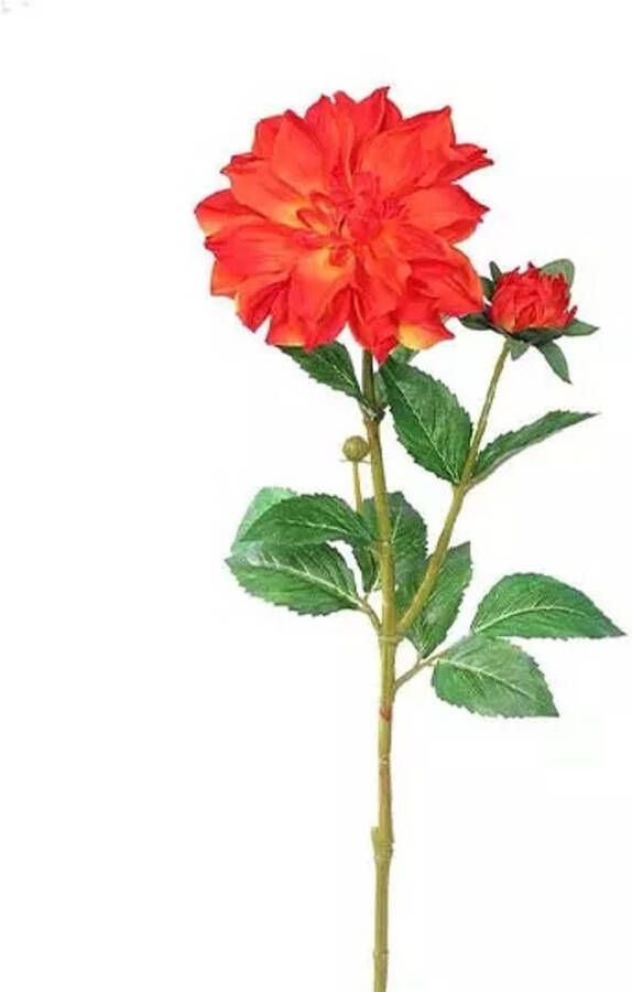 Buitengewoon de Boet Dahlia Tak Oranje 60 cm kunstplant