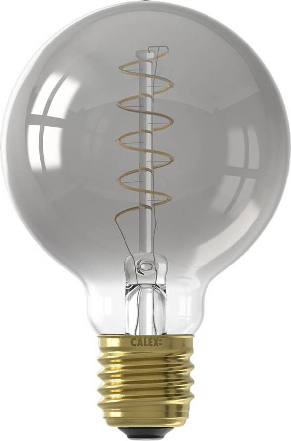 Calex LED Lamp Globe Filament G80 E27 Fitting Dimbaar 4W Warm Wit 2100K Grijs
