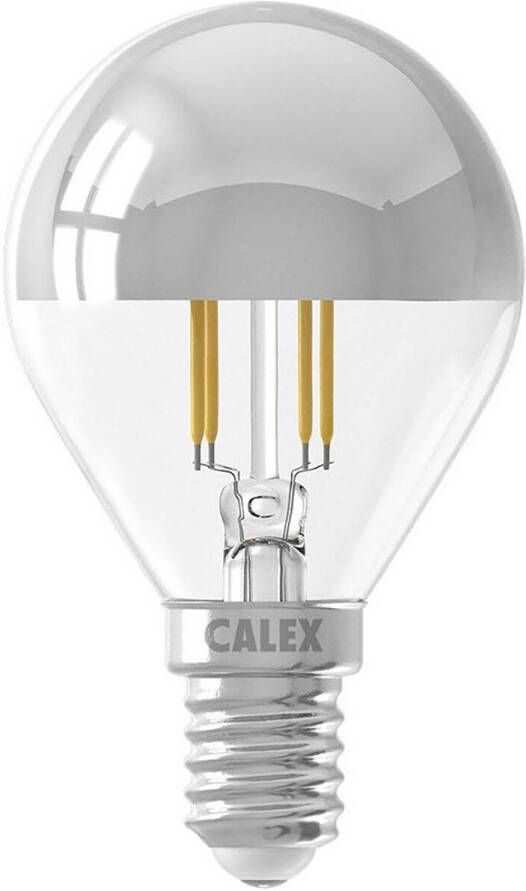 Calex LED Lamp Kogelspiegellamp Filament P45 E14 Fitting 4W Dimbaar Warm Wit 2700K Chroom
