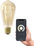 Calex Slimme Lamp Wifi LED Filament Verlichting E27 Rustiek Smart Lichtbron Goud Dimbaar Warm Wit licht 7W - Thumbnail 1