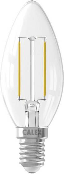 Calex LED volglas Filament Kaarslamp 220-240V 2 0W 200lm E14 B35 Helder 2700K CRI80