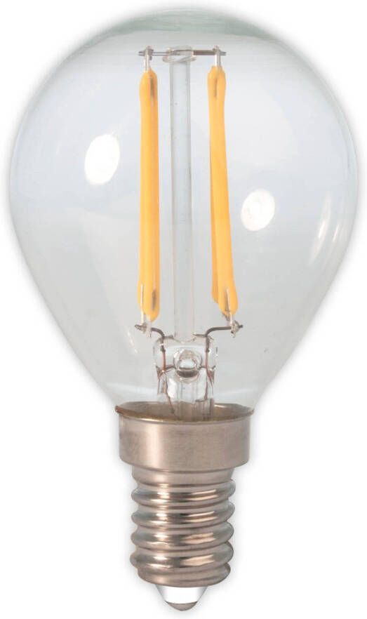Calex LED volglas Filament Kogellamp 220-240V 2 0W 200lm E14 P45 Helder 2700K CRI80