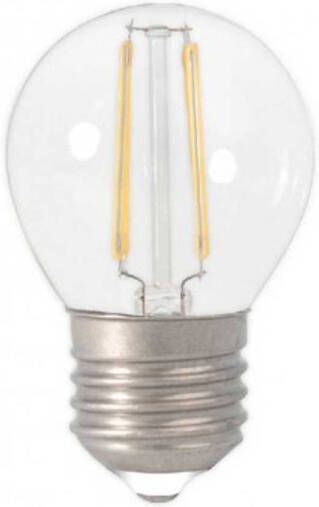 Calex LED volglas Filament Kogellamp 220-240V 2 0W 200lm E27 P45 Helder 2700K CRI80