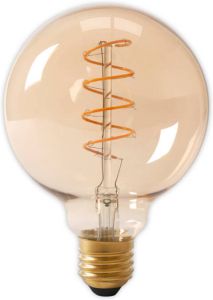 Calex Led Volglas Flex Filament Globelamp 220-240v 4w 200lm E27 G125 Goud 2100k Dimbaar