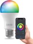 Calex Slimme Lamp Wifi LED Verlichting E27 Smart Lichtbron Dimbaar RGB en Warm Wit 9 4W - Thumbnail 1