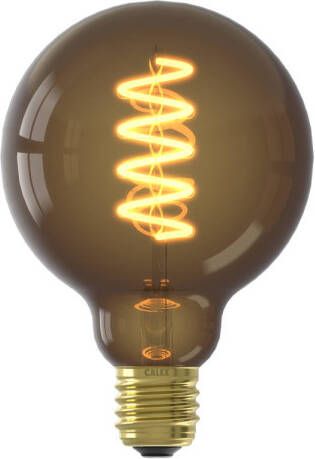 Calex Spiralförmige LED-Lampe G95 Lichtquelle E27 Globe Natural Dimmbares warmweißes Licht