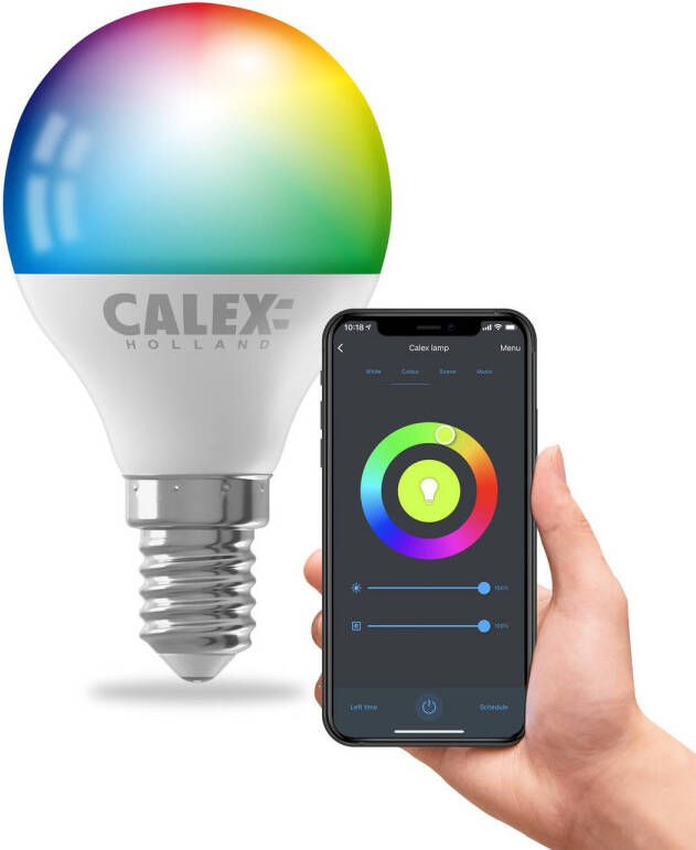 Calex Slimme LED Lamp P45 E14 4.9W RGB en CCT