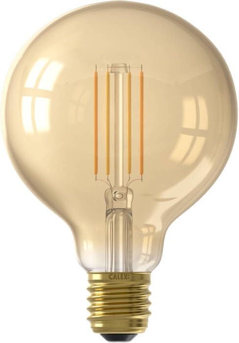 Calex Slimme LED Lamp E27 Filament G95 Goud Warm Wit 7W