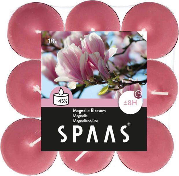 Candles by Spaas geurtheelichten Magnolia Blossom 8 uur