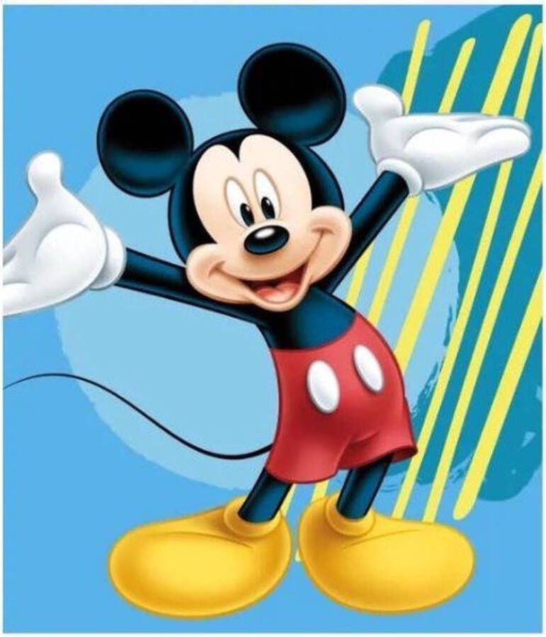 Carbotex Disney Mickey Mouse fleece deken plaid 120x140 cm Kinderen deken